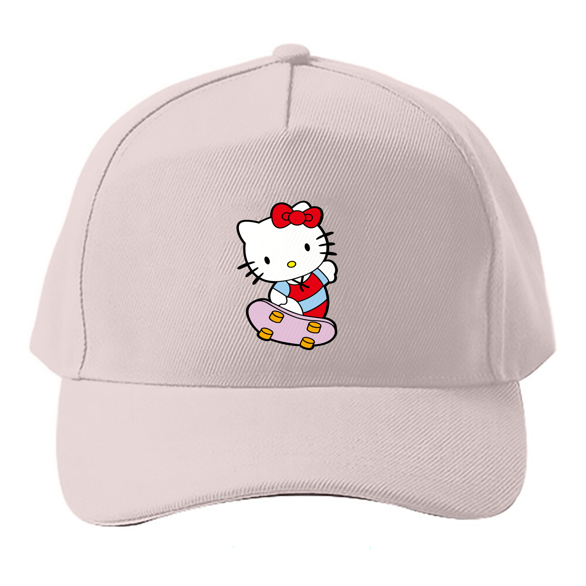 （画像用） Hello Kitty ハローキティ ベースボールキャップ 綿100％ 男女兼用 帽子 スポーツ